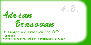 adrian brasovan business card